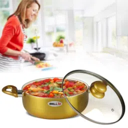 iBELL 4.1L Ceramic Casserole with Glass Lid, IBLCS24C image 5