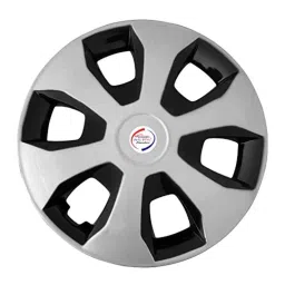 Auto Pearl 4 Pcs 14 inch Polypropylene Silver &a; Black Press Type Car Wheel Cover Set with Retention Ring for Maruti Suzuki S Presso, WC14in_WagonR19_SilBlk_SPresso-picture-37