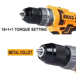 Ingco 54 Pcs 0-1500rpm 20V Impact Drill Machine Kit, CIDLI201452 image 2