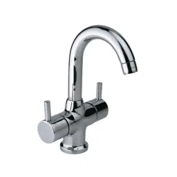 Jaquar Florentine Brass Chrome Finish Monoblock Basin Mixer without Popup Waste &a; 375mm Long Braided Hose, FLR-5167NB-picture-38