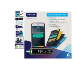 Contour Plus One Blood Glucose Monitoring System Set with 10 Pcs Blood Glucose Test Strip, 482195 image 4