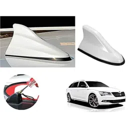 Auto Pearl ABS White Universal Replacement Shark Fin Car Roof Antenna For Skoda Superb 2019-picture-34