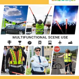 crewbolt Rechargeable Led Traffic Control Baton Wands 21 Inch Air Marshaling Parking 1 PC Car Fancy Lights image 5