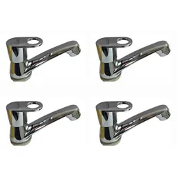 Spazio Prime Stainless Steel Chrome Finish Basin Tap (Pack of 4)-picture-42