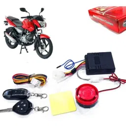 Auto Pearl 12V Black Two-Way Anti Theft Motorcycle Alarm Kit with 2 Pcs Remote for Pulsar 135 LS DTS-i-picture-24