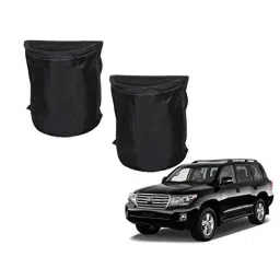 Kozdiko 2 Pcs Black Semi Cylindrical Car Dustbin Set for Toyota Land Cruiser-picture-29