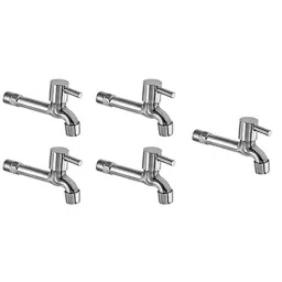 Zesta Turbo Stainless Steel Chrome Finish Long Body Bib Cock with Wall Flange (Pack of 5)-picture-37