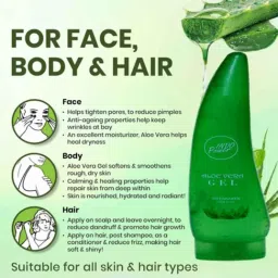 Indopower DD289 150ml Aloe Vera gel with Coffee &a; 100g Chocolate Facial Scrub Combo Pack image 3