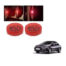 Kozdiko 4 Pcs Waterproof Wireless Car Door Red Warning Light Indicator Set with 5 LED &a; Free Batteries for Fiat Linea-picture-32