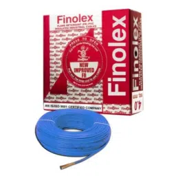 Finolex 4 Sqmm 90m Blue Single Core FR PVC Copper Insulated Industrial Cable, 10306-picture-21