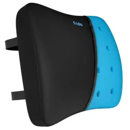 Frido FR-ULSC-B1 Black Lumbar Back Support Pillow with Adjustable Dual Straps-picture-13