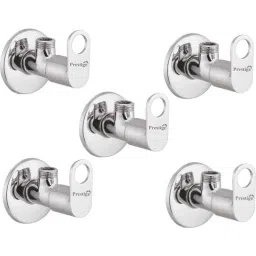 Prestige Prime Brass Chrome Finish Angle Cock with Wall Flange (Pack of 5)-picture-10