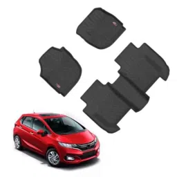 GFX GLLM-042 3 Pcs TVP Black All Weather Car Floor Mat Set for Honda Jazz-picture-33