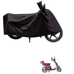 Kozdiko Polyester Black Dust &a; Waterproof Bike Body Cover with Mirror Pockets for Avon E Lite-picture-14