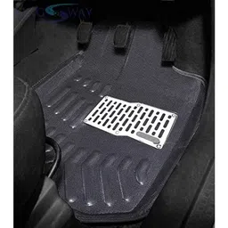 Kozdiko 3D Black Car Foot Mat Set for Toyota Fortuner, koz_88375 image 3