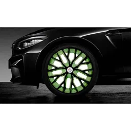 Auto Pearl 4 Pcs 14 inch ABS Black &a; Green Car Wheel Cover Set for Maruti Suzuki Swift Dzire T3 image 3