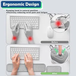 Zomei Ergonomic Keyboard and Mouse Wrist Rest Set with Memory Foam for Office Use PVC Wrist Rest Wrist Rest image 5