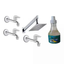 Fastgear 5 Pcs Fusion Stainless Steel Silver Chrome Finish Faucet Set with Shower, FG2219-picture-23