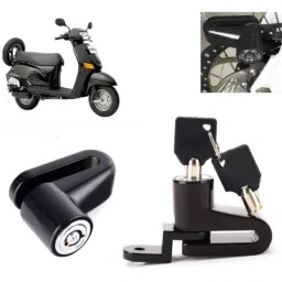 Auto Pearl Steel Black Heavy Duty Anti-Theft Disc Brake Lock for Eterno, Lock_344-picture-17