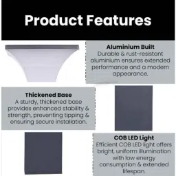 Gigawatts Duplex G04 12W 24 inch Warm White Waterproof LED Pillar Gate Lamp image 2