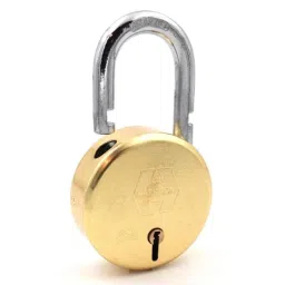 Harrison 65mm 8 Lever Brass Round Padlock with 3 Keys, MP3-0053 (Pack of 4) image 2