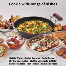 Hawkins Futura 2.5 Litre 26cm Nonstick Induction Friendly Flat Bottom Deep Fry Pan, IND 25 (Pack of 2) image 5