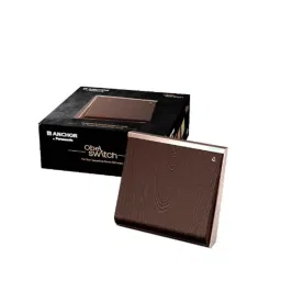 Anchor Obel Oyster 6A 2 Module Antique Oak Door Bell Switch with Indicator, 8423-picture-43