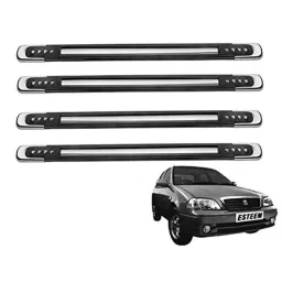 Kozdiko 4 Pcs Designer Black Bumper Protector Set for Maruti Esteem-picture-21