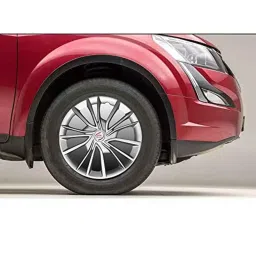 Auto Pearl 4 Pcs 17 inch Polypropylene Silver Press Type Car Wheel Cover Set with Retention Ring for Mahindra XUV 500 2015 Onwards, WC17in_XUV724_SIL_XUV500_2015onwards image 4