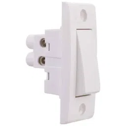 Anchor Penta Deluxe 6A 1 Module 1 Way White Switch, 14111 image 2