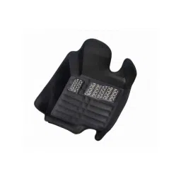 Oscar 5D Black Foot Mat For Mahindra Verito Vibe CS Set image 2