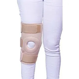 Kudize Neoprene Compression Beige Knee Support with 2 Velcro Strap, Size: XXXL image 3
