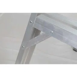 Liberti 6ft 5 Step 135kg Aluminium Silver Foldable Heavy Duty Professional Step Ladder with Tool Tray, 1406 image 2