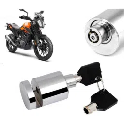 Auto Pearl Stainless Steel Silver Heavy Duty Anti Theft Motorcycle Disc Brake Lock, Lock-324-picture-34