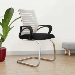 Rose Elite 53x61x97cm Mesh Black Mid Back Visitor Chairs-picture-27