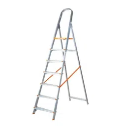 Aguerri Eco 7 Step Aluminium Orange &a; Silver Foldable Anti-Skid Ladder with Wide Platform for Indoor &a; Outdoor Use, ECO7SL-picture-33