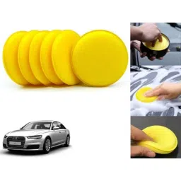 Auto Pearl Polyurethane Beige Washing &a; Waxing Polish Foam Sponge for A6 (Pack of 6)-picture-47