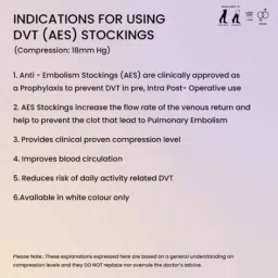 Sorgen Nylon White Thigh Length Anti Embolism DVT Stockings, SAES0124, Size: XL image 2