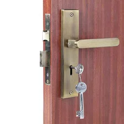 Homexpert LB304 8 inch 60mm Stainless Steel Antique Brass Finish Cylindrical Plate Mortise Door Lock Set-picture-11