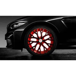 Auto Pearl 4 Pcs 14 inch ABS Black &a; Red Press Type Fitting Car Wheel Cover Set for Maruti Swift T 3 image 3