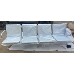 Tychemed 2380x680x780mm 4 Seater Patient Waiting Chair without Cushion, TM-WC-4 image 2