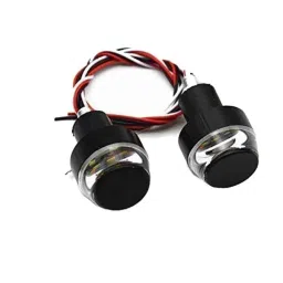 Riderscart Blue &a; Yellow Handle Bar End LED Blinker Indicator Light-picture-48