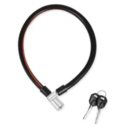 Voltizi Stainless Steel Black Multipurpose Cycle Lock for Bicycle with 2 Keys image 2