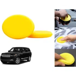 Auto Pearl Polyurethane Beige Washing &a; Waxing Polish Foam Sponge for Range Rover (Pack of 2)-picture-31