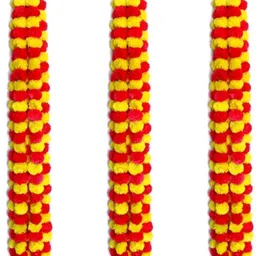rp bazaar Multicolor Marigold Artificial Flower image 4