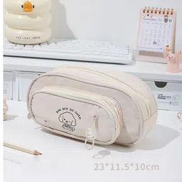 sokt Big Capacity Pencil Pen Case Office College School Large Storage High Capacity Bag Pouch Holder Box Organizer Art Canvas Pencil Box image 2