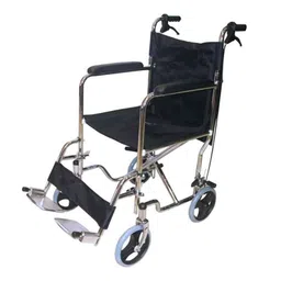 Easycare Portable Aluminum Wheelchair With Lightweight Transport Chair With Locking Hand Brakes, Weighing Capacity: 100 kg, EC976AJ43-picture-28