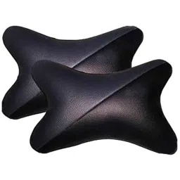 Kozdiko 2 Pcs Grey &a; Black Car Neck Rest Pillow Cushion Set for Jaguar XE-picture-39