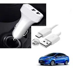 Kozdiko 5.1A 2 USB Fast Car Charger with C-Type Cable for Ford Fiesta-picture-36