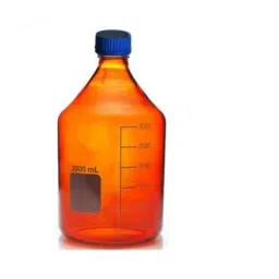 ABGIL 3000ml Borosilicate Glass Amber Reagent Bottle with Gl-45 Screw Cap, ABG794-picture-0